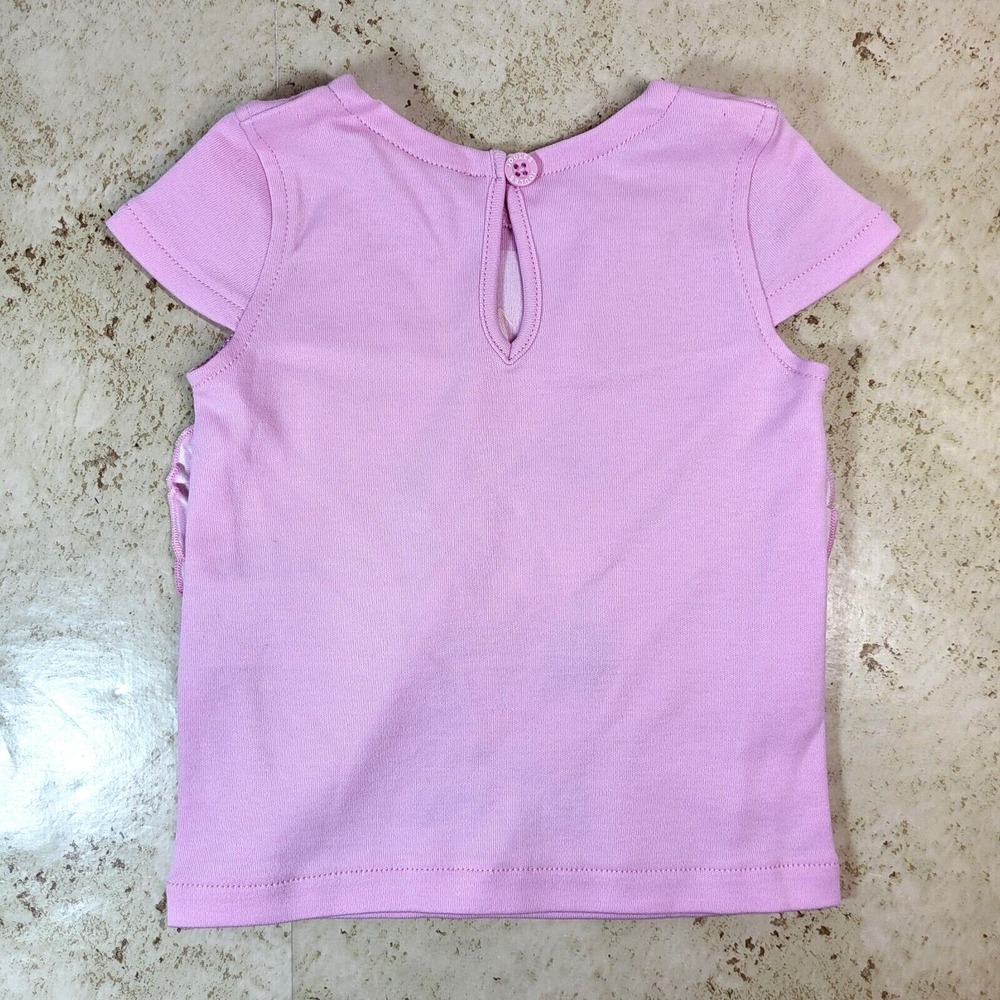 Joules Paula Beach Bunny Pink Shirt Solid & Striped Pant 3 piece month to 10 # - Picture 3 of 16